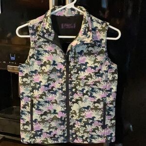 Colorful Horse Print Vest